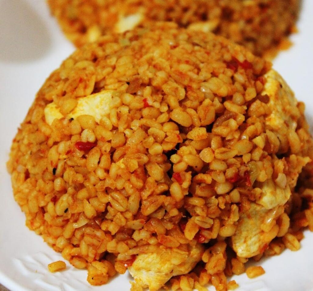 tavuklu bulgur pilavı